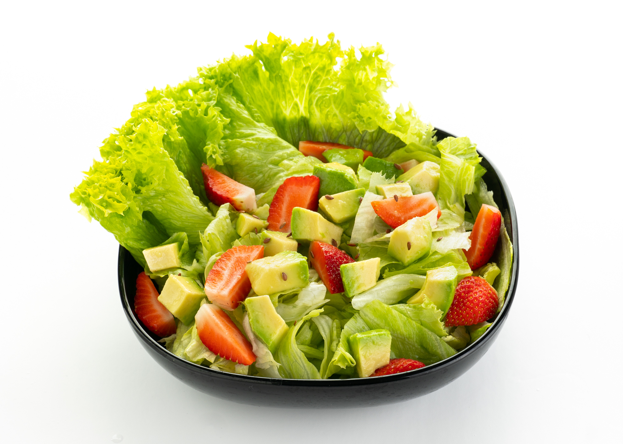 Strawberries Green Salad ( Strawberry Vinaigrette ) 