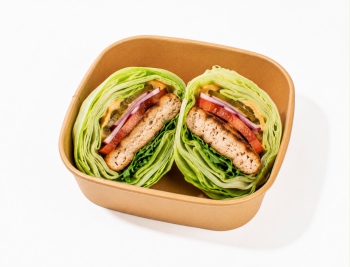 Chicken Burger With Wrapped Iceberg Lettuce
