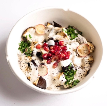 Grilled Cauliflower With Tahini Sauce