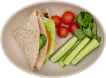 wellness breakfast wrap (halloumi)