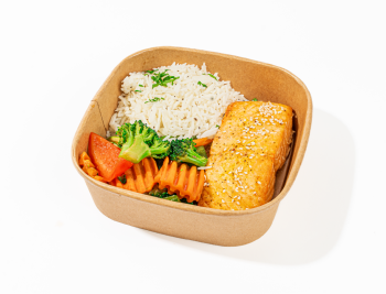 Steamed Salmon Lemon Flavor