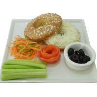 Cheese Bagel With Chia